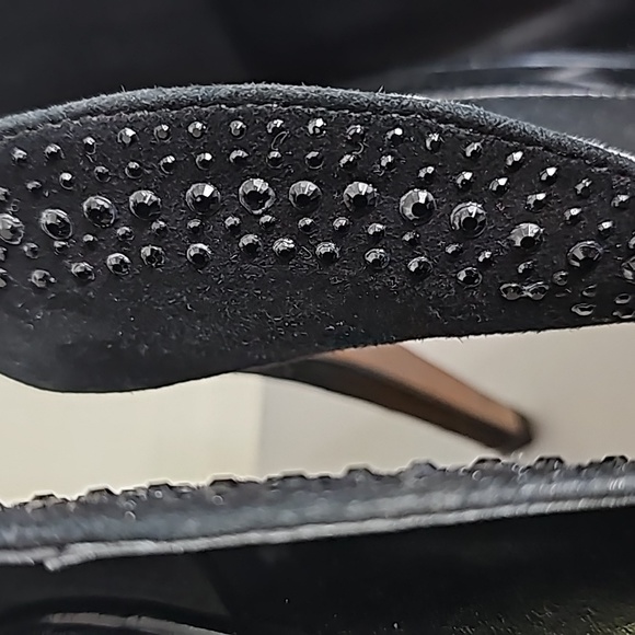 White House Black Market Luxury Heels, Black with studs, Size - Picture 8 of 10